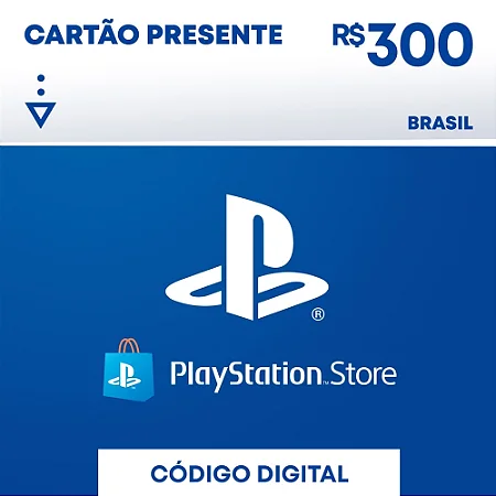 Cartão PSN Brasil R$ 300 (Cartão Presente)