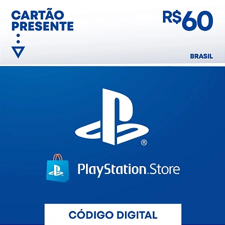 Cartão PSN Brasil R$ 60 (Cartão Presente)