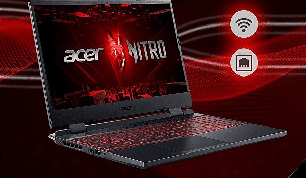 Notebook Acer Nitro 5 AN515 Ryz 5/8GB/512/RT3050 W
