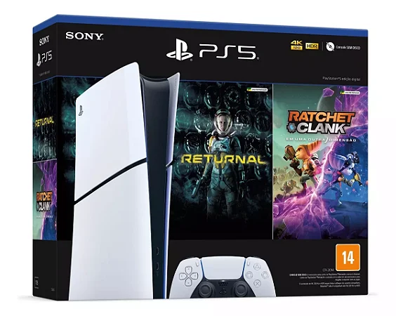 Console PlayStation 5 - Sony  Digital - Slim Jogo