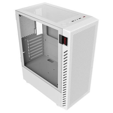 Gabinete Gamer Bolter White Ghost - Lateral em Vidro - Pcyes