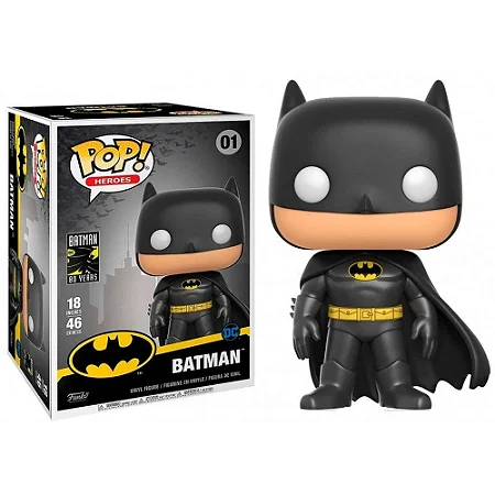 Funko Pop #01 - Batman - Dc18 Por 46 cm