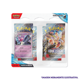 Pack Pokemon Quadruplo - Coroa Estelar - 25 Cartas