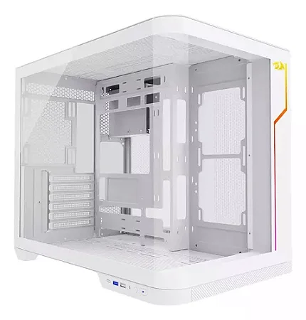 GABINETE WIDELOAD EXTREME VIDRO CURVADO CA-605W BRANCO