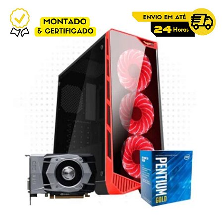 PC Gamer Hight One - GTX 1050ti 4GB DDR 5 - Pentium G6400 - 8 GB DDR 4