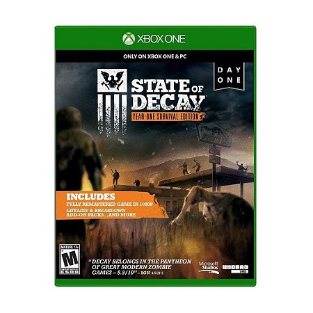 Jogo State of Decay - Xbox One - Brasil Games - Console PS5 - Jogos para PS4  - Jogos para Xbox One - Jogos par Nintendo Switch - Cartões PSN - PC Gamer