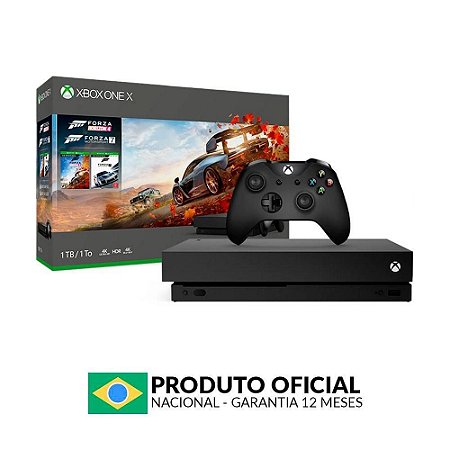 Console Xbox One X 1TB (Pacote Forza Horizon 4) - Microsoft