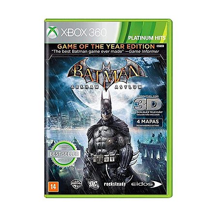 Jogo Batman Arkham Asylum (Game of The Year Edition) - Xbox 360