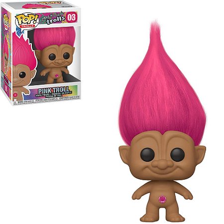 Boneco Funko Pop Good Luck Trolls #03 - Pink Troll