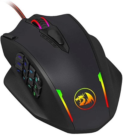 Mouse Gamer Redragon Impact - Chroma 12.400 DPI