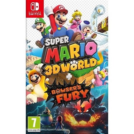 Jogo Super Mario 3D Worlds + Bowser Fury - Nintendo Switch