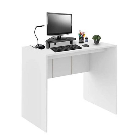 Mesa Para Computador 90cm Branco Fosco