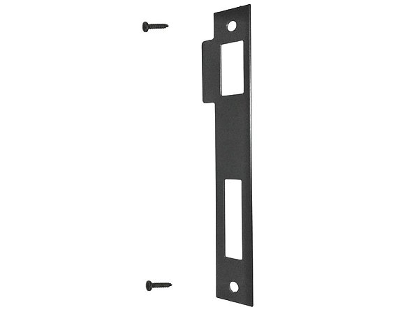 Contra Testa Para Fechadura 55 mm De Porta de Madeira Reposição Aliança Preto Fosco