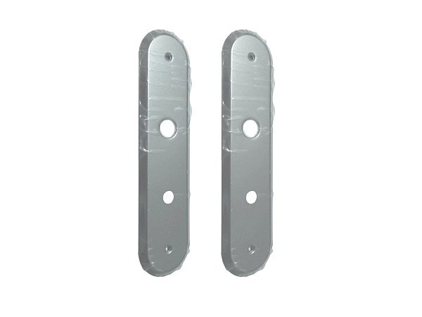 Acabamentos Para Fechadura de Banheiro Em Espelhos Inox Wc Stam Ref 1820 Porta Madeira Casa