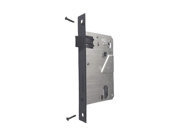 Mecanismo De Fechadura 55 mm Em Preto Fosco Aliança Ref. 3600 Trinco Reversível Reposição Porta Madeira