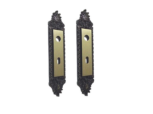 Acabamentos Para Fechadura Em Espelhos De Porta Colonial Antiga Aliança 40 mm Interna