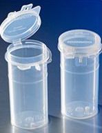 Frasco Translucido com Tampa Flip Top, Fecho Duplo, Estéril, Descartável para 100mL de Amostra com Pastilha de Tiossulfato de Sódio. Pk 200.