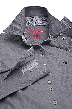 Camisa Dudalina Cinza