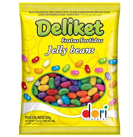 Bala de goma sortida deliket jelly beans 700g