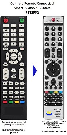 Controle Remoto Compatível XION smart 32 FBT2552