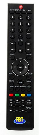 Controle Compatível para TV HBUSTER TV LCD & LED FBT7481