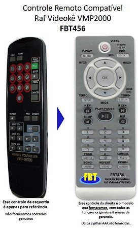 Controle Compatível RAF VMP2000/A/S FBT456