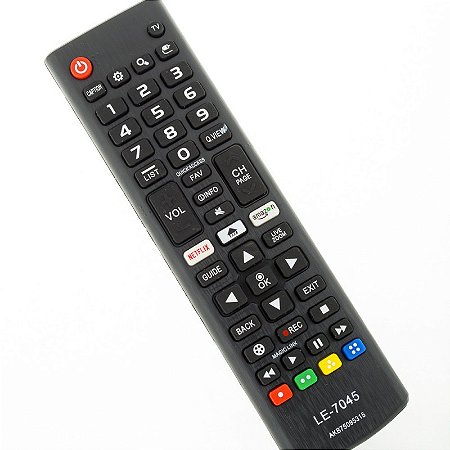 Controle Remoto Para Smart TV LG LCD LED Netflix Amazon FBT7045