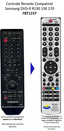 Controle Compatível Samsung  R130 150 170 55A 61S 61E FBT1237