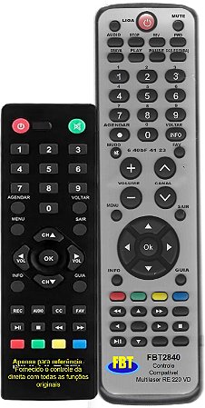 Controle Compatível MULTILASER RE219-VD FBT2840