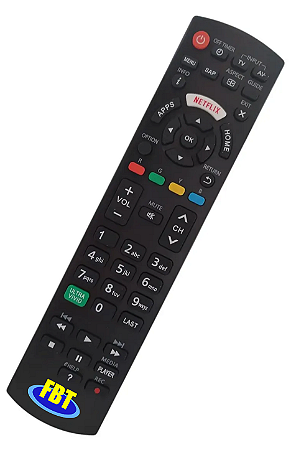CONTROLE REMOTO COMPATIVEL COM PANASONIC LCD NETFLIX FBT7008