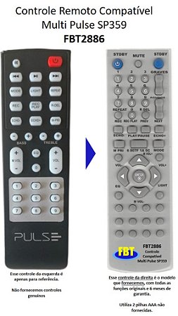 Controle compatível MULTILASER PULSE SP359 FBT2886