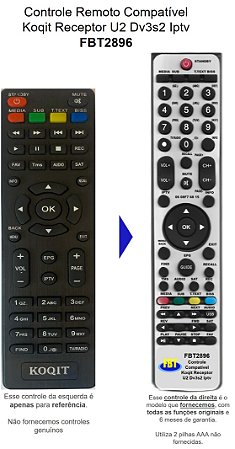 Controle Compatível Com Conversor KOQIT U2 DV3S2 FBT2896