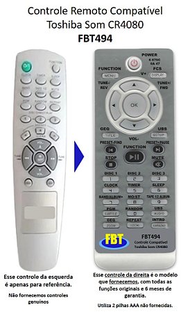 Controle Compativel Semp Cr4070/4080 Ms6546/48/50 FBT494
