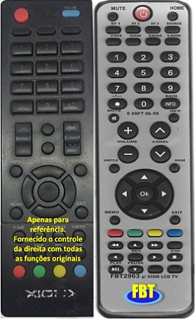 Controle Compatível Com TV LCD XION FBT2963