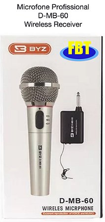 Microfone Profissional  D-MB-60 Wireless Receiver FBT50004