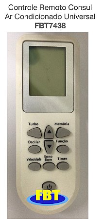 Controle Remoto Consul Ar Condicionado Universal FBT7438