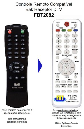 Controle Compatível Bak Bk190 FBT2082
