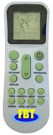 Controle Remoto Compatível  Ar Condicionado ELGIN FBT9202