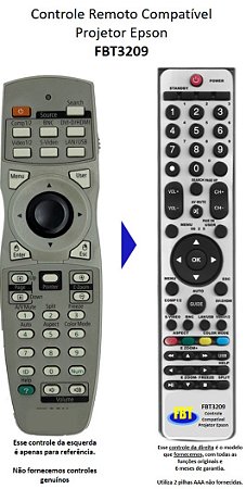 Controle Remoto Compatível Epson Projetor PowerLite G5900 EP-L735U FBT3209