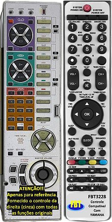 Controle Remoto Compatível C/ Yamaha Receiver Rxv992 Fbt3228