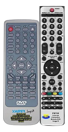 Controle Remoto Britania Dvd Image B Fbt38