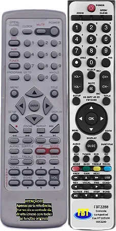 Controle Compatível Cce Dvd Ht Ss-3100b Ss3200b Fbt2288