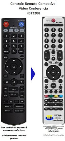 Controle Remoto Compatível Vídeo Conferencia FBT3288