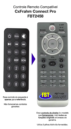 Controle Compatível Oneal Frahm Trc Fbt 2458