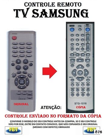 Controle Remoto Compatível - para TV SAMSUNG