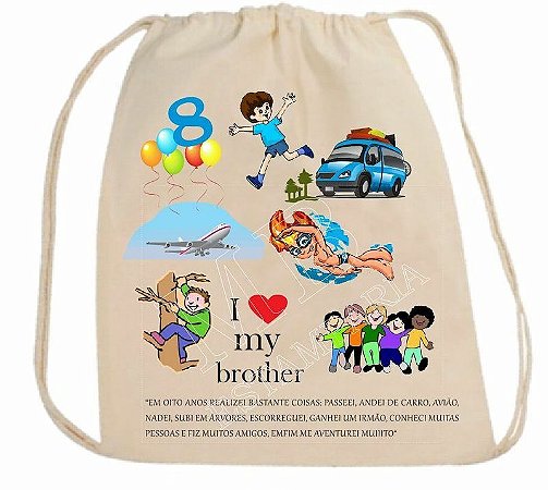 Mochila - 20x25 - Com estampa