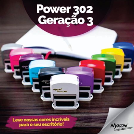 CARIMBOS NYKON | VÁRIAS CORES 302 | 14x38 mm (PERSONALIZADO)
