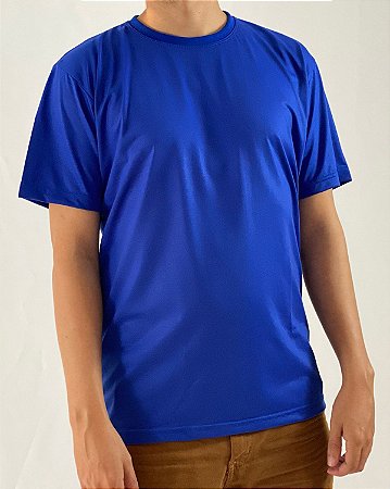 Camiseta Azul Royal, 100% Poliéster