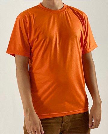 Camiseta Laranja, 100% Poliéster