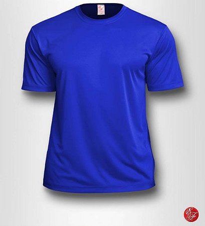 Camiseta Infantil Azul Royal - 100% Poliéster